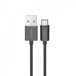 Puro TPE 12W USB-A - microUSB 1m Kaabel - must