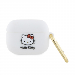 Hello Kitty Silicone 3D Kitty Head &uuml;mbris jaoks AirPods Pro - valge