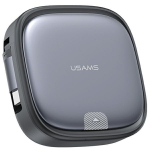 USAMS Laidas i&scaron;vyniojamas 3w1 su dėžute MicroUSB/USB-C/Lightning 60W plieninis SJ650USB01 (US-SJ650)