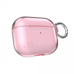 Speck Presidio Clear &uuml;mbris Apple AirPods 3 k&otilde;rvaklappidele, Microban mikroobivastase kaitsega, Icy Pink v&auml;rvitoonis