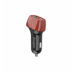 Energizer Ultimate D38WO autolaadija, USB-C + USB-A, 38 W PD + QC 3,0, p&auml;hklipuu mustriga