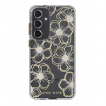 Case-Mate Floral Gems &uuml;mbris seadmele Samsung Galaxy S24+, kuldne