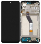 Ekranas Xiaomi Poco M4 Pro 5G/Redmi Note 11S 5G/Redmi Note 11T 5G su lietimui jautriu stikliuku ir rėmeliu Black ORG