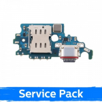 Charging Port &Uuml;hildub Samsung G991 S21 Koos Flex / Plata (Service Pack)