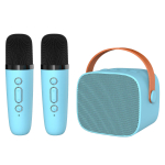 Blavec Portable Bluetooth Speaker WS-07 Karaoke Party - 5W with 2 microphones (WS07-2MBL) blue