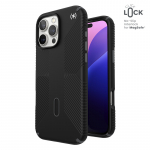 Speck Presidio2 Grip ClickLock & MagSafe &uuml;mbris seadmele iPhone 16 Pro Max, must / kiltkivihall / valge