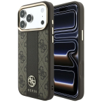 &Uuml;mbris mudelile IPHONE 18 Pro/17 Pro &uuml;hildub MagSafe'iga (Stripe Round and Classic Logos 4G) (v&auml;rv: pruun)