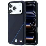 BMW M Tire Track Blue Line MagSafe &uuml;mbris mudelile iPhone 17 Pro Max / 18 Pro Max &ndash; tumesinine