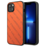 Karl Lagerfeld KLHCP13SPTLO iPhone 13 mini 5,4 "hardcase oranž / oranž Perforated Allover