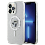 Karl Lagerfeld KLHMP14XHGKCNOT &uuml;mbris jaoks iPhone 14 Pro Max 6.7" - l&auml;bipaistev hardcase Karl&Choupette Glitter MagSafe