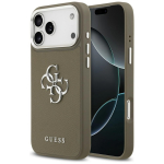 GUESS &uuml;mbris jaoks IPHONE 17 Pro Max compatible with MagSafe GUHCP17XPG4SMCEW (Grained PU W/ Big 4G Classic Logo) brown