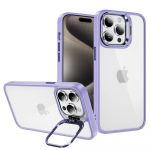 Tel Protect Kickstand &Uuml;mbris + camera glass (lens) jaoks Iphone 13 Pro light purple