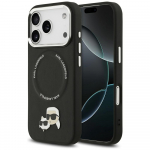 KARL LAGERFELD &uuml;mbris jaoks IPHONE 17 Pro Max compatible with MagSafe KLHMP17XPSMLRKCK (PU K&C Pins) must