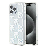 DKNY Liquid Glitter Multilogo &uuml;mbris jaoks iPhone 15 Pro Max - valge