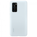 Originalus dėklas Huawei P40 - silikoninis apsauginis dėklas (51993723) &scaron;viesiai mėlynas