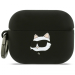 Karl Lagerfeld Silicone Choupette Head 3D &Uuml;mbris jaoks AirPods Pro 3 - must
