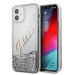 Guess GUHCP12SGLVSSI iPhone 12 mini5,4" h&otilde;bedane/h&otilde;bedane &uuml;mbris Glitter Vintage Script
