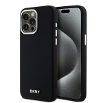 DKNY DKHMP14XSMCHLK iPhone 14 Pro Max6.7" must &uuml;mbris Liquid Silicone Small Metal Logo MagSafe