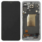 Ekranas Samsung A356 A35 5G su lietimui jautriu stikliuku ir rėmeliu Lemon originalus (assembled service pack)