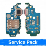 Charging Port &Uuml;hildub Samsung G998 S21 Ultra Koos Flex / Plata (Service Pack)