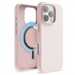 Dėklas "TM MagSafe Silicone" iPhone 14 Pro Max / Kreidinis rožinis /