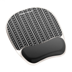 Hiirematt geelpadjaga Fellowes Chevron