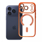 &Uuml;mbris iPhone 17 PRO jaoks, Electro Mag Cover, &uuml;hilduv MagSafe-ga, oranž