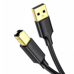 Ugreen USB Type B printerikaabel (pistik) - USB 2.0 (pistik) 480 Mbps 1.5 m must (US135 10350)