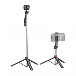 Must Bluetoothi toega selfipulk Borofone BY15 Throne statiivi ja kaugjuhtimispuldiga