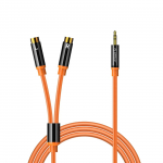 Orico AXRF 3,5 mm&ndash;2&times; RCA pesaga kaabel, 3 m &ndash; oranž