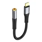 Must 20 cm helikaabel Orico AXC-02: USB-C &ndash; 3,5 mm jack