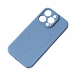 MagSafe compatible silicone &uuml;mbris jaoks iPhone 15 Silicone &Uuml;mbris - tumesinine