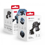 FORCELL F-GRIP Guardian automobilio laikiklis priekinio stiklo / prietaisų skydelio juodas