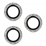 Grūdintas stiklas HARD DIAMOND kamerai (OBJEKTYVUI) Iphone 13 Pro/13 Pro Max sidabrinis (3 objektyvai)