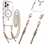 Tel Protect Strap Clear &Uuml;mbris jaoks Iphone 15 Pro kuldne