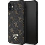 Guess 4G Triangle Metal Logo &uuml;mbris jaoks iPhone 11 / XR - must