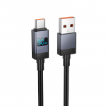 Kaabel USB A to USB C Hoco 5A with display 1 m X118 must