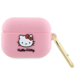 Hello Kitty Silicone 3D Kitty Head &uuml;mbris jaoks AirPods Pro - roosa