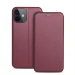 Dėklas Book Elegance Samsung A155 A15 4G/A156 A15 5G tamsiai raudonas