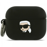 Karl Lagerfeld Silicone Karl Head 3D &Uuml;mbris jaoks AirPods Pro 3 - must