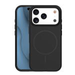 Silikoninis Thin Mag dėklas for iPhone 17 Pro Max 6,9" juodas