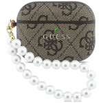 Guess 4G Pearl Rihm &uuml;mbris for AirPods Pro 3 - pruun
