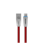 USAMS Laidas pintas U-Light USB-C raudonas 1,2m TCZSUSB04 (US-SJ184)