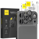 Spacecase Kameros stiklas Quickfit Camera iPhone 17 Pro / 17 Pro Max juodas