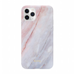 Crong Marble &uuml;mbris seadmele iPhone 11 Pro, roosa