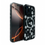Incipio Forme MagSafe &uuml;mbris seadmele iPhone 16 Pro Max, Ditzy Floral Silver mustriga
