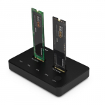 SSD kahe pesaga dokijaam M.2 NVME+SATA, USB-A, USB-C