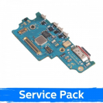 Charging Port &Uuml;hildub Samsung G990 S21 FE Koos Flex/ Plata (Service Pack)