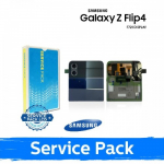 LCD Ekraan &Uuml;hildub Samsung F721 Z Flip4 (OUTER) Koos Frame / Sinine / (Service Pack)