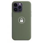 Dėklas "Silicone Case v2" skirtas iPhone 14 Pro Max / Olive / su įpakavimu